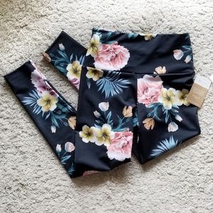 Onezie floral tropical leggings